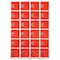 Adiroffice 12 in W, 12 in D, 72 in H, Steel ADI629-206-RED-4PK - alternate 1